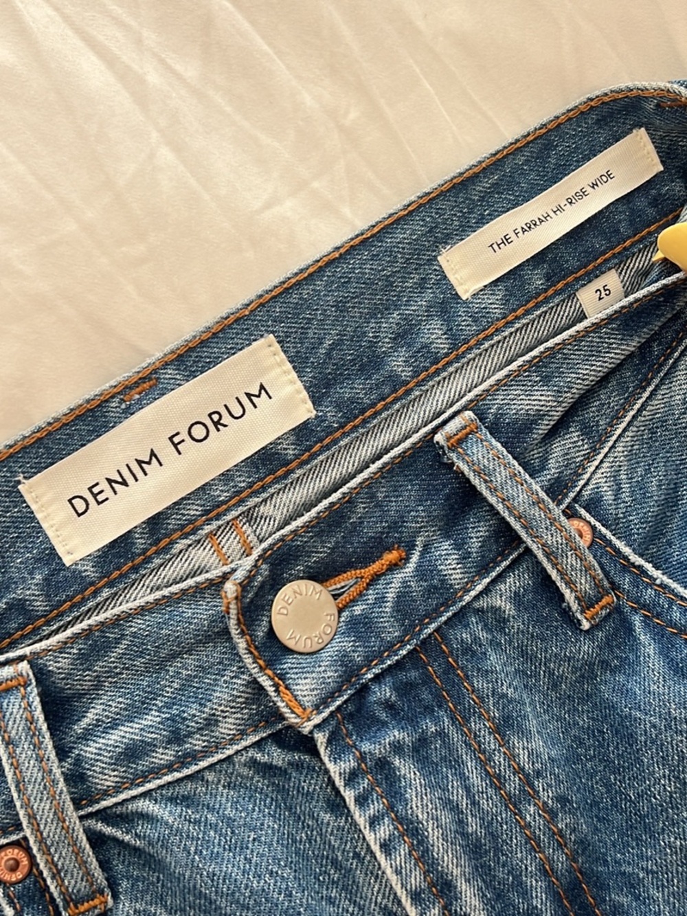 Denim Forum WOMEN Blue Straight-Leg Jeans - Picture 2 of 4